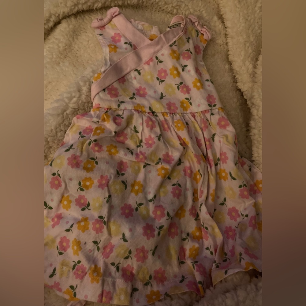 Laura Ashley children’s corduroy flower print dress